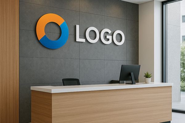 Logo na recepcji