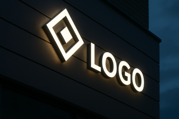 Logo na elewacji