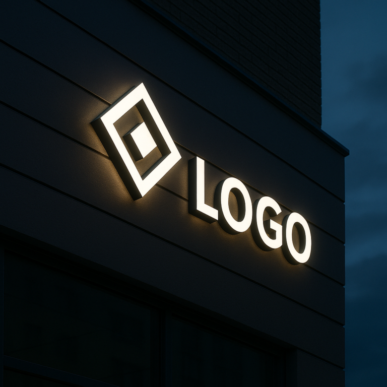 Logo na elewacji